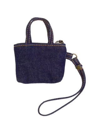 LEVI'S® MINI BACK POCKET TOTE CHARM OCEAN INDIGO - BLUE - Ciondolo a Forma di Borsa Denim Jeans Blu 0080A 0000 LEVIS 
