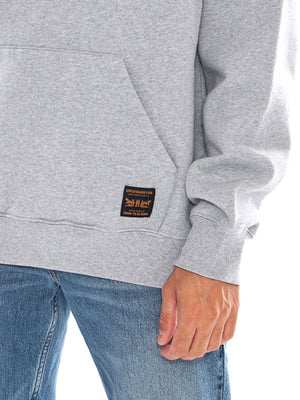 WORKWEAR PO HOODIE DESERT PALM BRUSHED F Silver Heather Gray - Felpa con Cappuccio Uomo Grigio Mélange 0084Q 0002 LEVIS 