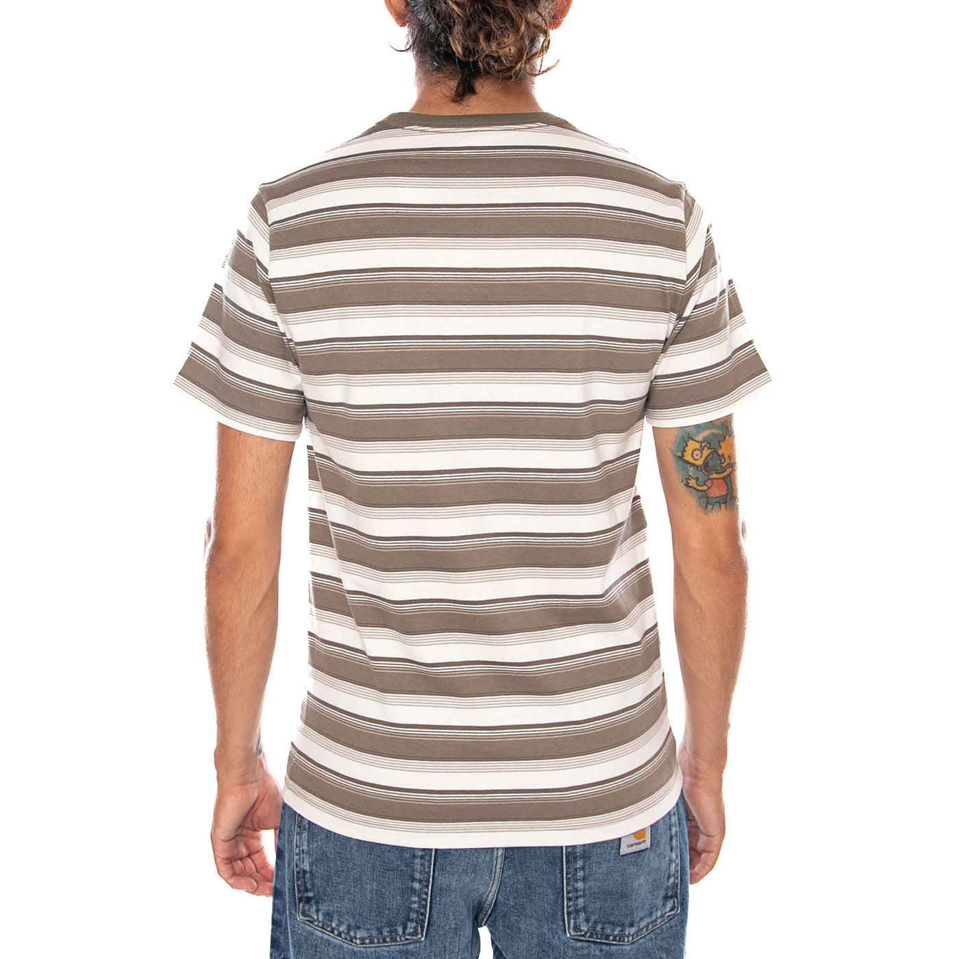 SS ORIGINAL HM TEE JEN STRIPE MAITAKE BR - Maglietta Girocollo Uomo Multicolore 56605 0306 LEVIS 