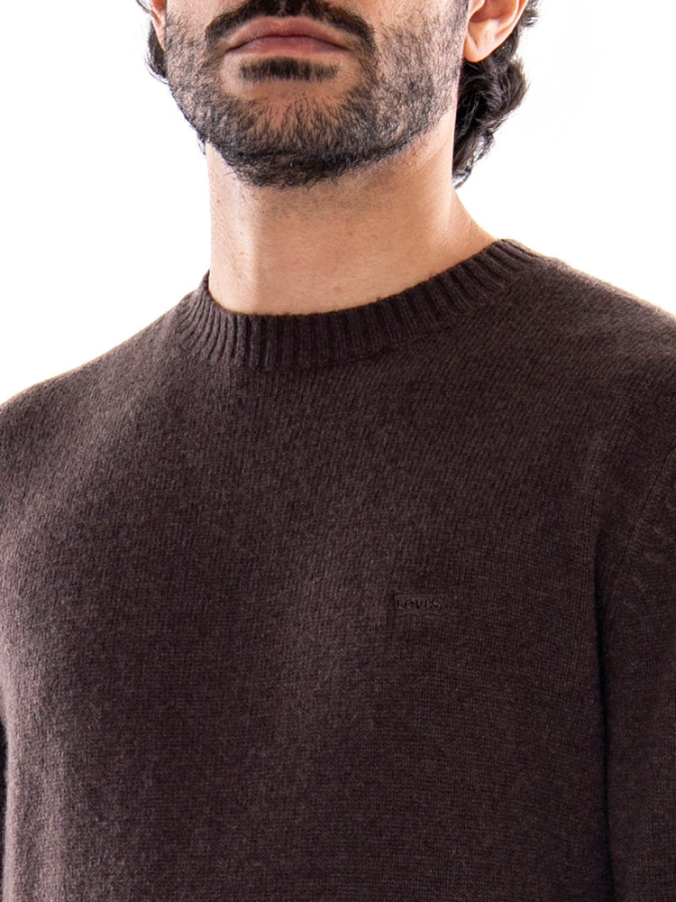Levi's Original HM Sweater Coffee - Maglia Uomo Marrone<BR/><BR/> A4320 0033 LEVIS 
