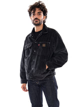 Levi's Sunrise Trucker Desert Palm Corduroy Black - Herrenjacke Schwarz Herren LEVIS