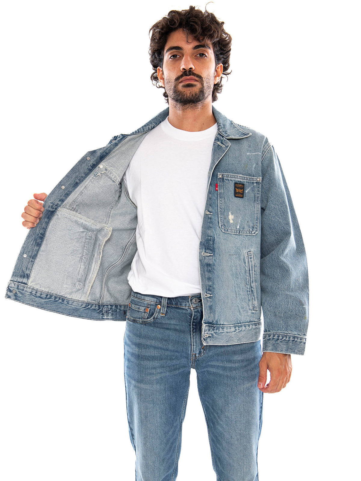 Sunrise Trucker Desert Palm Corduroy Med Indigo - Giacca Uomo A4820 0031 LEVIS 
