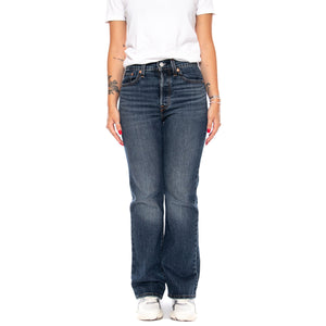 WEDGIE BOOT BOLD AND BEAUTIFUL DARK WASH - Pantaloni Denim Jeans Donna Blu A8710 0001 LEVIS 