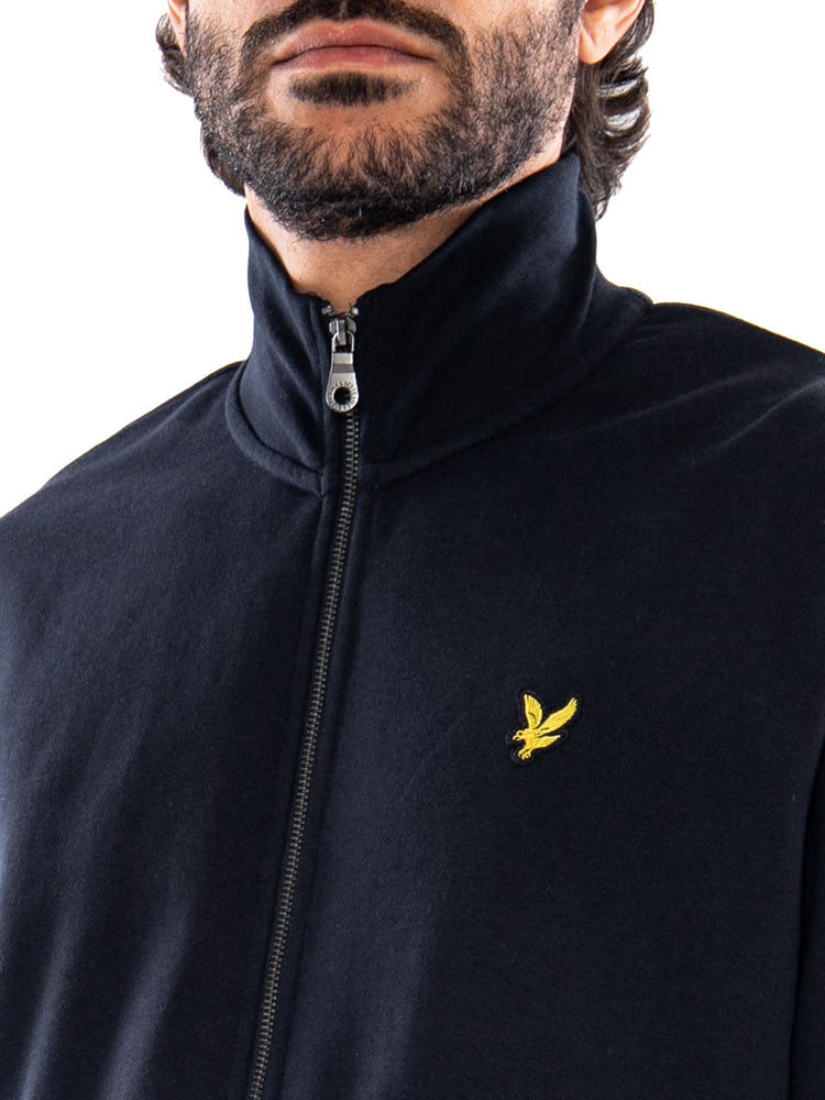 Lyle & Scott  Brushback Full Zip Dark Navy - Felpa con Zip Uomo Blu ML2148V Z271 LYLE & SCOTT 