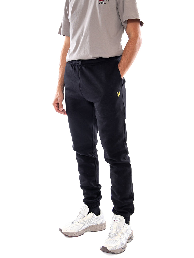 Lyle & Scott Slim Brush Back Sweatpant Jet Black - Pantaloni Tuta Uomo Neri ML2150V Z865 LYLE & SCOTT 
