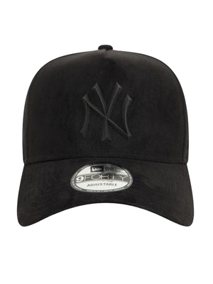 FAUX SUEDE E-FRAME NEW YORK YANKEES BLACK / BLACK - Cappellino con Visiera Nero 60580814 BLK/BLK NEW ERA 