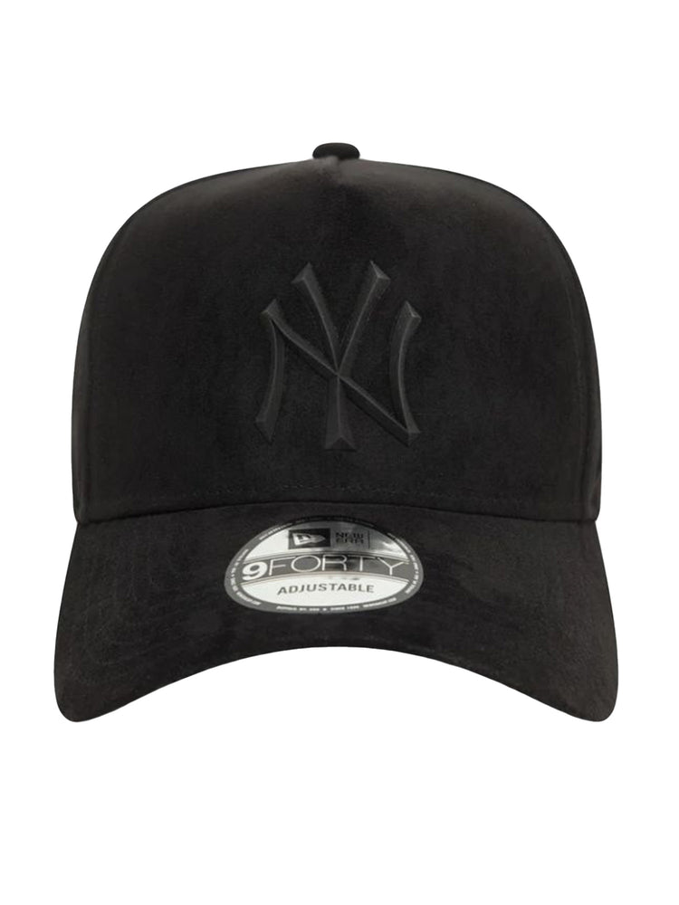 FAUX SUEDE E-FRAME NEW YORK YANKEES BLACK / BLACK - Cappellino con Visiera Nero 60580814 BLK/BLK NEW ERA 