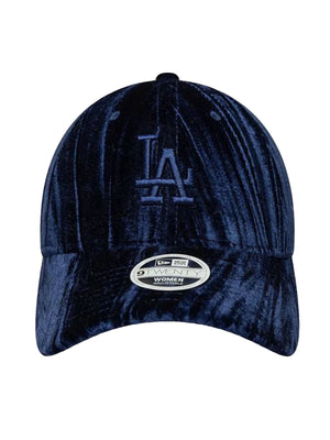 Female Velour 9TWENTY® Los Angeles Dodgers Navy - Cappellino Donna Blu Navy 60915796 NVY NEW ERA 