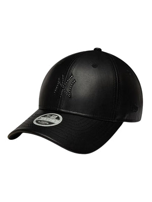 Female Diamante PU 9FORTY® MC New York Yankees Black - Cappellino Donna Nero 60915811 BLK NEW ERA 