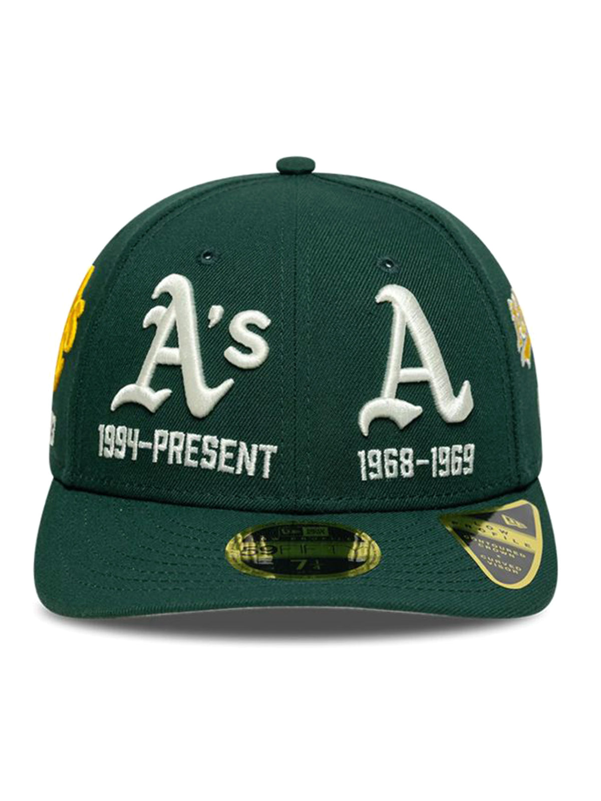 MLB AOE PC 59FIFTY LP OAKLAND ATHLETICS DARK GREEN - Cappellino con Visiera Verde<BR/><BR/><BR/> 60915830 DKG NEW ERA 