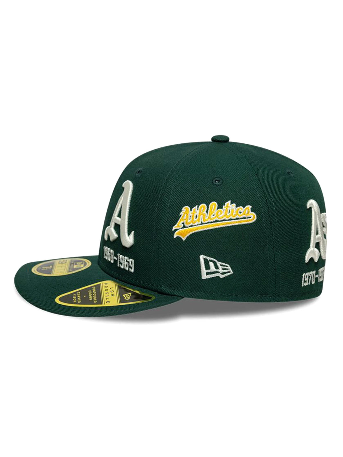MLB AOE PC 59FIFTY LP OAKLAND ATHLETICS DARK GREEN - Cappellino con Visiera Verde<BR/><BR/><BR/> 60915830 DKG NEW ERA 
