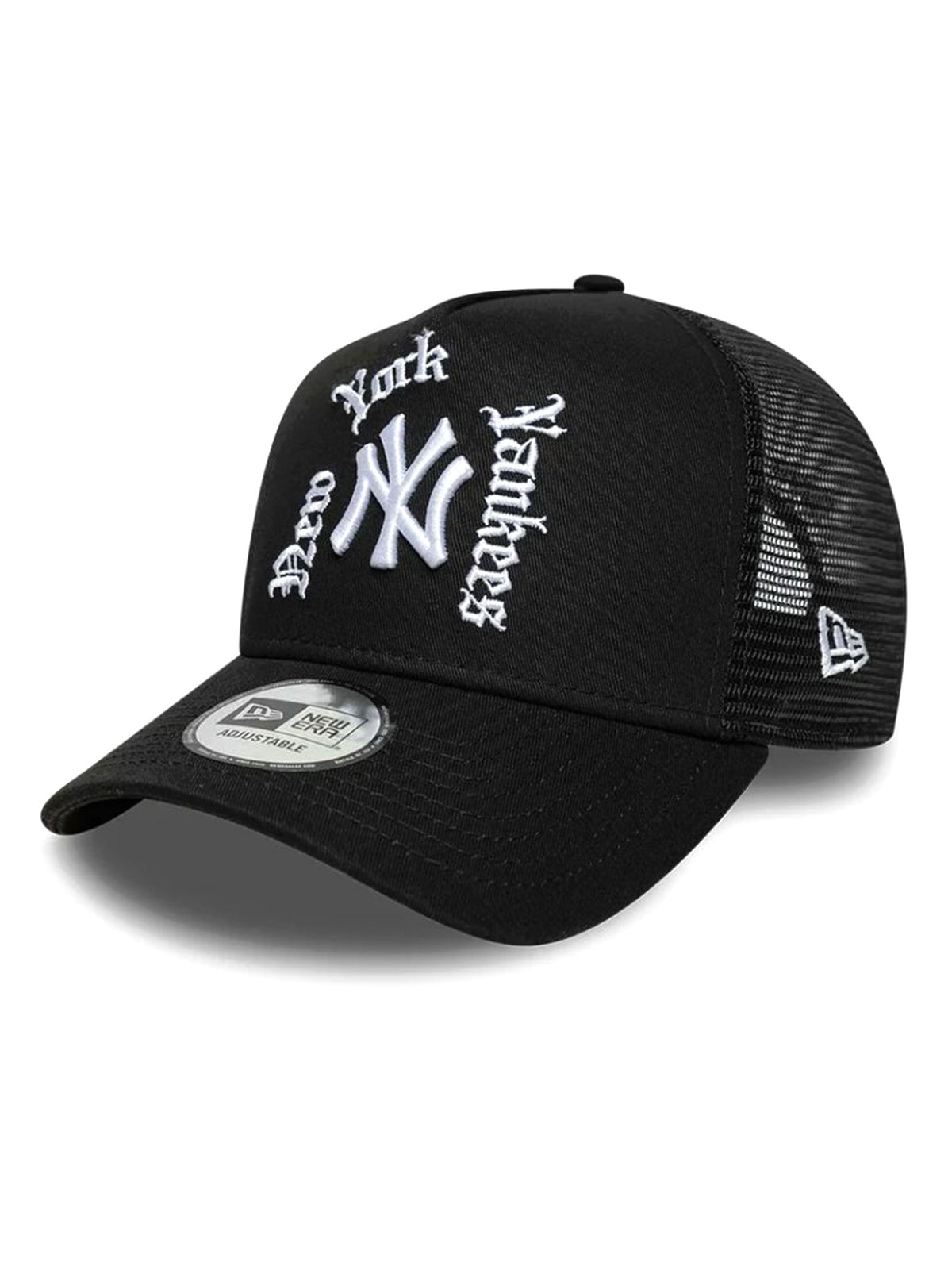 WORDMARK TRUCKER NEW YORK YANKEES BLACK - Cappellino con Visiera Nero 60915922 BLK NEW ERA 