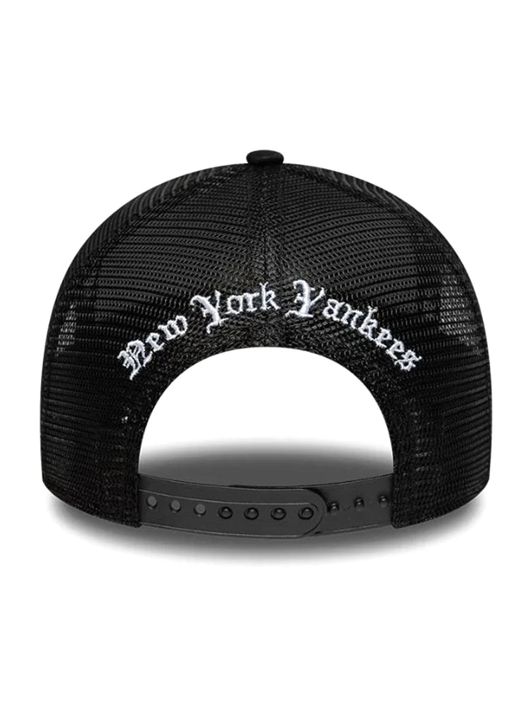 WORDMARK TRUCKER NEW YORK YANKEES BLACK - Cappellino con Visiera Nero 60915922 BLK NEW ERA 