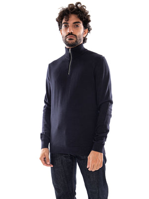 Only & Sons Onsalex Reg 12 Half Zip Knit NOOS Dark Navy - Maglione Uomo Blu Scuro 22022523 3855640 ONLY & SONS 