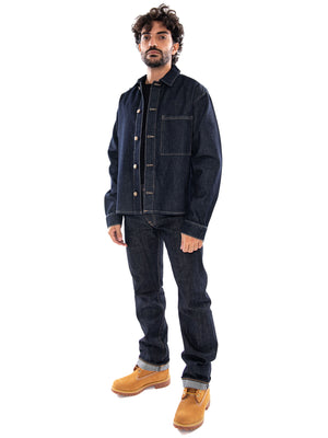 Only & Sons Onssprick Box AZG DNM Jacket Dark Denim Rinse - Giacca Uomo Denim Scuro 22033420 4887266 ONLY & SONS 