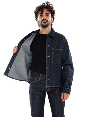 Only & Sons Onssprick Box AZG DNM Jacket Dark Denim Rinse - Giacca Uomo Denim Scuro 22033420 4887266 ONLY & SONS 