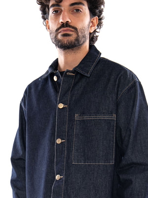 Only & Sons Onssprick Box AZG DNM Jacket Dark Denim Rinse - Giacca Uomo Denim Scuro 22033420 4887266 ONLY & SONS 