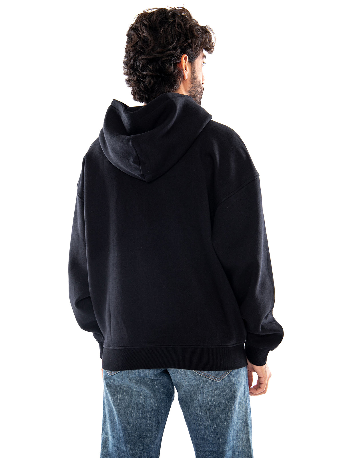 Only & Sons ONSCERES OVZ Zip Hoodie Sweat NOOS Black - Felpa Uomo con Cappuccio e Zip Nera<BR/><BR/> 22038675 5026120 ONLY & SONS 