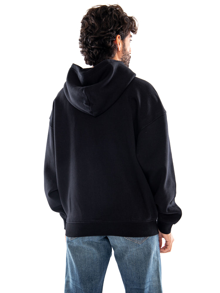 Only & Sons ONSCERES OVZ Zip Hoodie Sweat NOOS Black - Felpa Uomo con Cappuccio e Zip Nera<BR/><BR/> 22038675 5026120 ONLY & SONS 