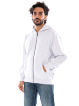 Only & Sons ONSCERES OVZ Zip Hoodie Sweat NOOS Super Light Grey Melange - Herren Kapuzensweatshirt mit Reißverschluss Hellgrau Meliert Herren ONLY & SONS