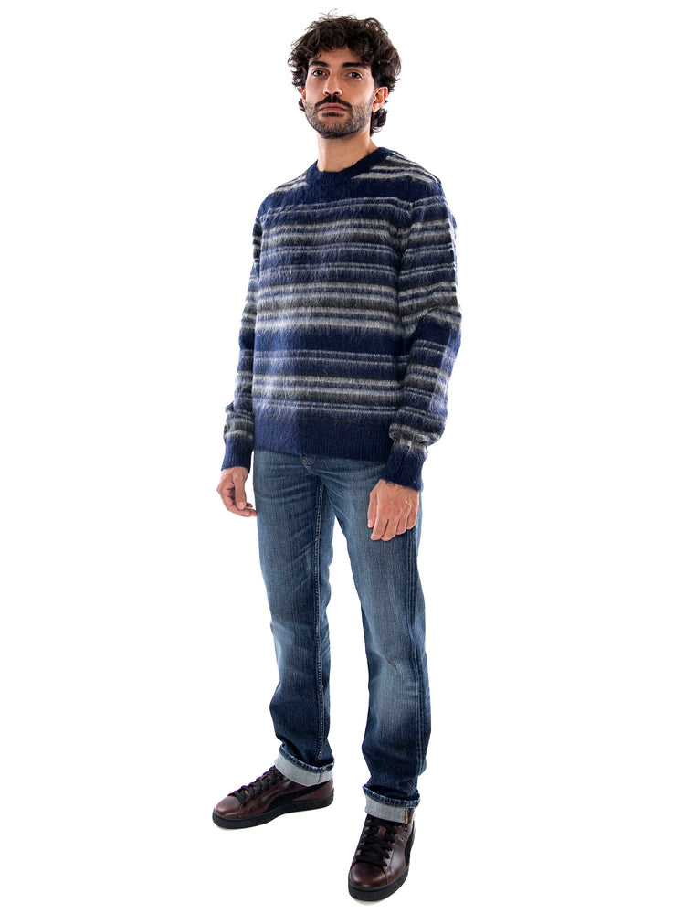 Only & Sons Onsaiden RLX LS Crew Knit Ocean Cavern Ghost Gray - Maglia Uomo Blu e Grigia 22039405 5101985 ONLY & SONS 