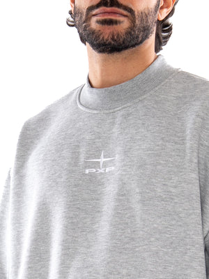 PXP Sweat Col Rond Gris - Felpa Girocollo Uomo Grigia 2622332 GC PXP 