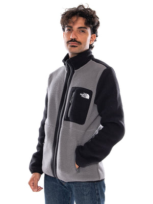 THE NORTH FACE M YUMIORI FULL ZIP SMOKE PEARL - Felpa con Zip Intera e Tasche Uomo Grigia NF0A883R RPI1 THE NORTH FACE 