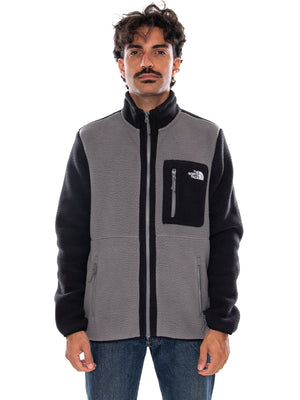 THE NORTH FACE M YUMIORI FULL ZIP SMOKE PEARL - Felpa con Zip Intera e Tasche Uomo Grigia NF0A883R RPI1 THE NORTH FACE 