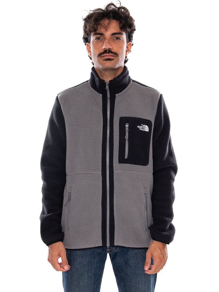 THE NORTH FACE M YUMIORI FULL ZIP SMOKE PEARL - Felpa con Zip Intera e Tasche Uomo Grigia NF0A883R RPI1 THE NORTH FACE 