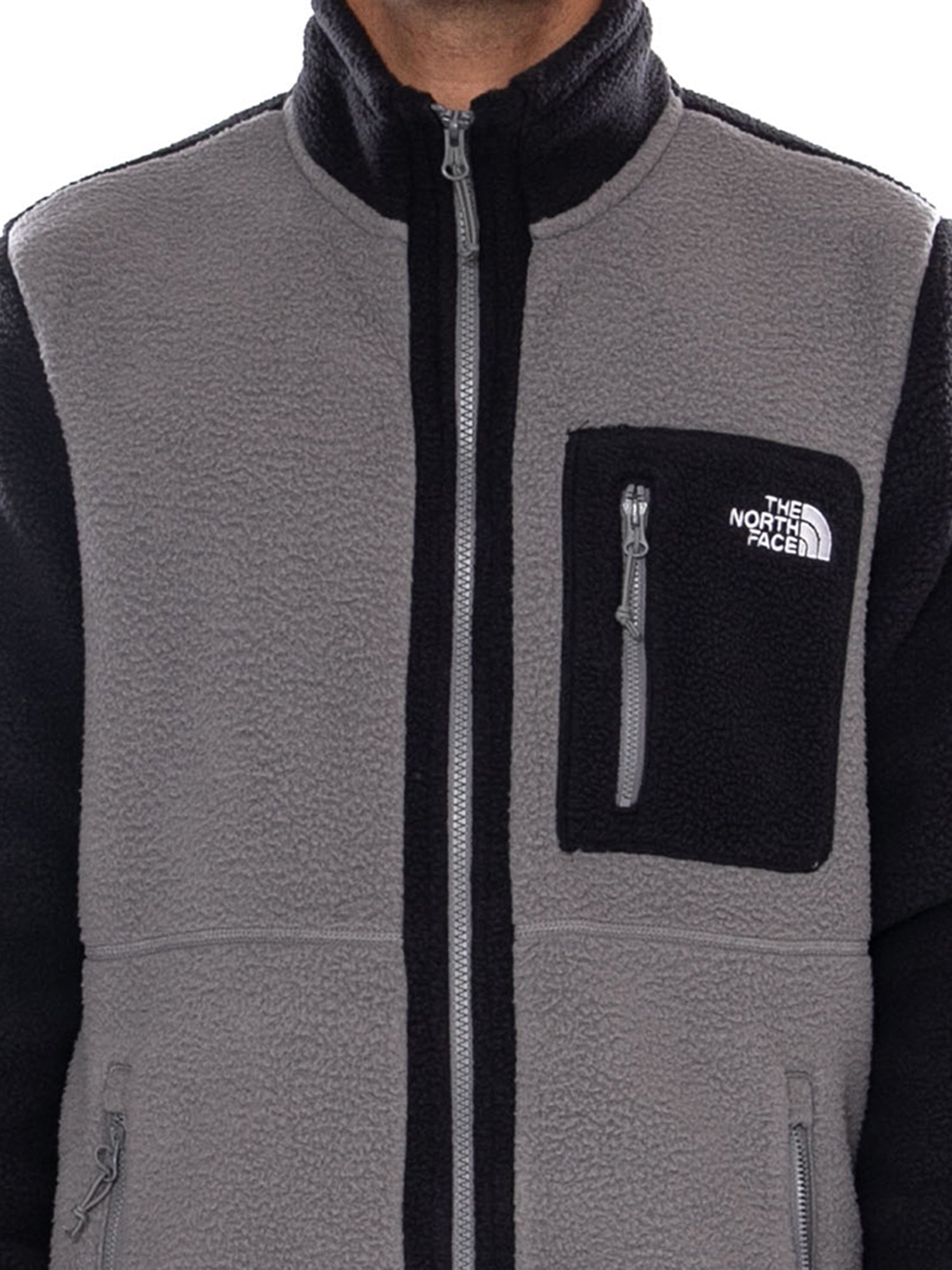 THE NORTH FACE M YUMIORI FULL ZIP SMOKE PEARL - Felpa con Zip Intera e Tasche Uomo Grigia NF0A883R RPI1 THE NORTH FACE 
