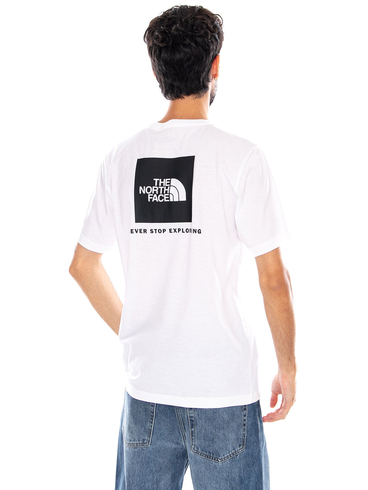 M EVO BOX NSE REG SS - Maglietta Girocollo Uomo Bianca NF0A8B6K FN41 THE NORTH FACE 