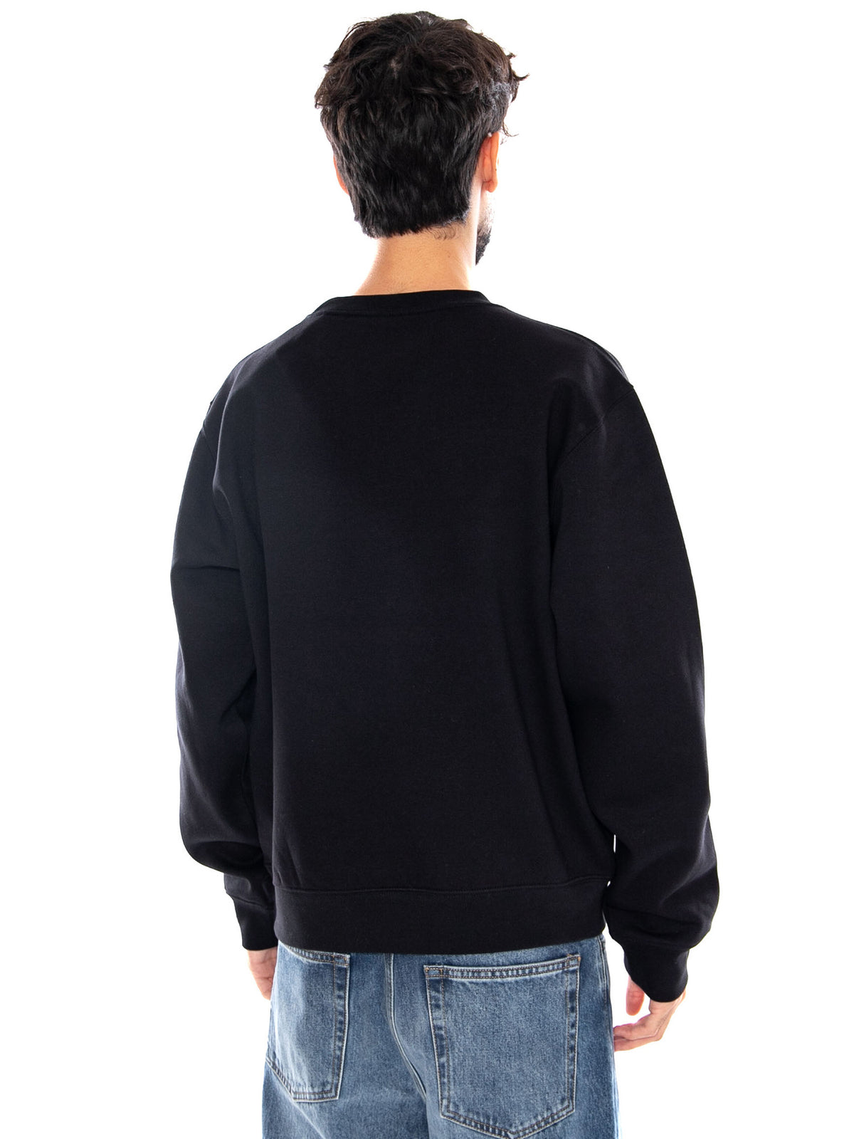 M ESS SD RLX CREW TNF BLACK - Felpa Uomo Nera NF0A8DP7 JK31 THE NORTH FACE 