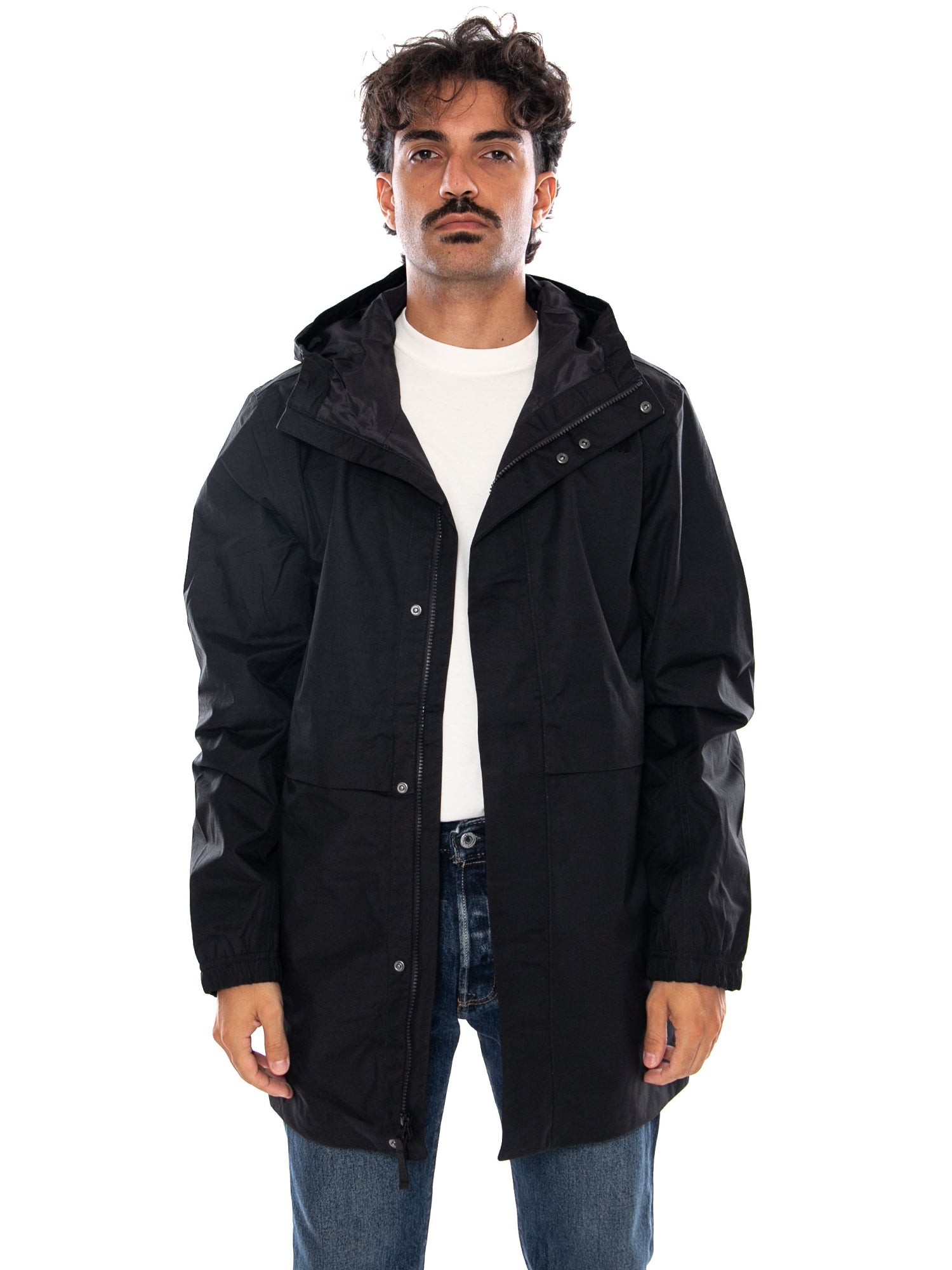 THE NORTH FACE M DRYVENT FIELD PARKA TNF BLACK - Giacca / Parka con Cappuccio e Zip Uomo Nera NF0A8H0Q JK31 THE NORTH FACE 