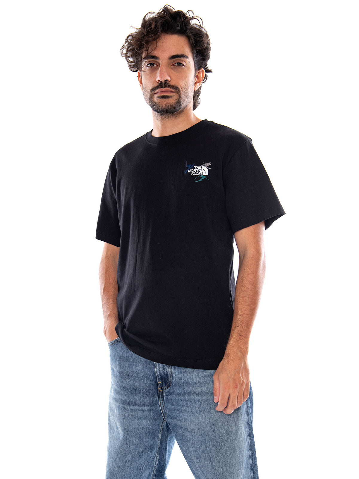 U OFF PISTE EMBRO RLX TNF BLACK - Maglietta Girocollo Uomo Nera NF0A8JA5 JK31 THE NORTH FACE 
