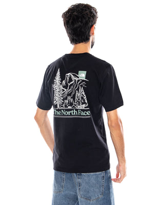 M MONTE REG SS TEE TNF BLACK - Maglietta Girocollo Uomo Nera NF0A8JAV JK31 THE NORTH FACE 