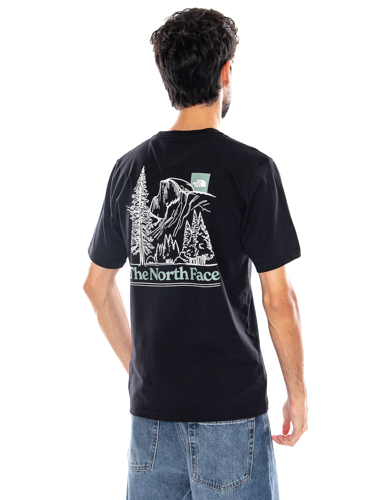 M MONTE REG SS TEE TNF BLACK - Maglietta Girocollo Uomo Nera NF0A8JAV JK31 THE NORTH FACE 