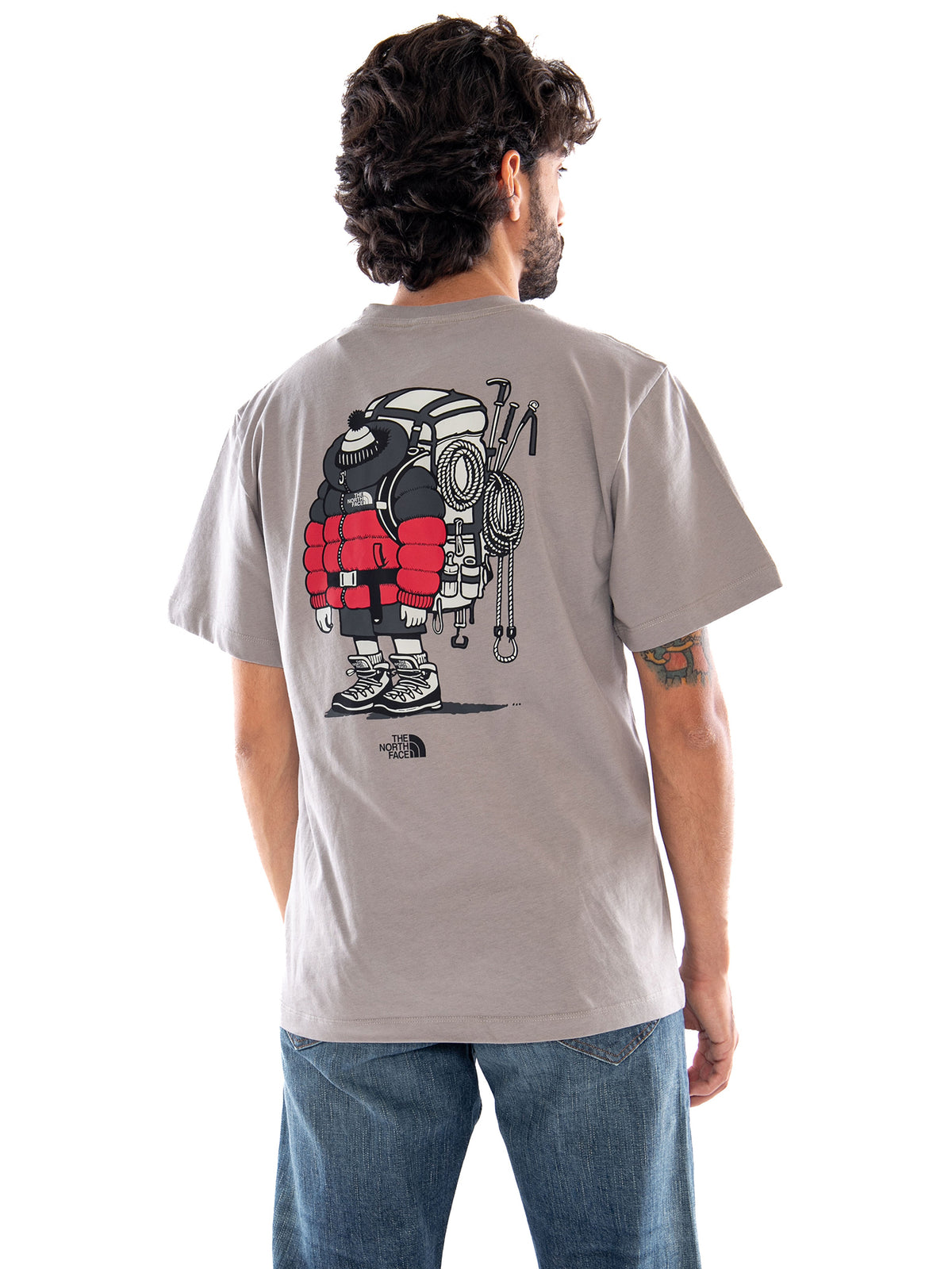 The North Face U Gear Up Get Out RLX Stone Slab - Maglietta Girocollo Uomo Grigia NF0A8JB4 2MB1 THE NORTH FACE 