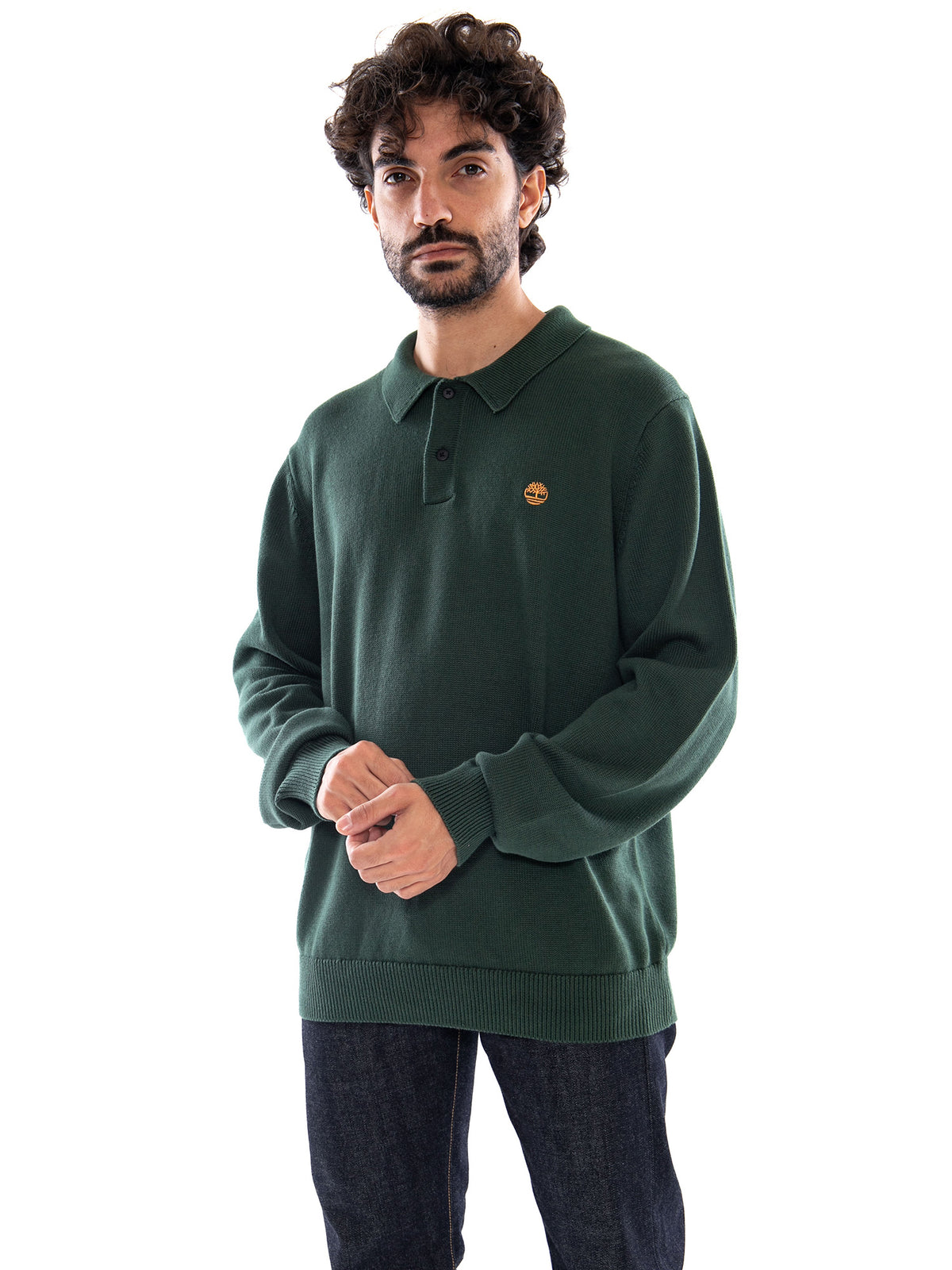 Timberland Williams River Polo Sweater Sycamore - Maglione Uomo Verde TBC0YHD5 3981 TIMBERLAND 