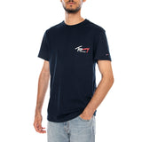 TJM SLIM SIGN CHEST SS TEE EXT DARK NIGHT NAVY - Crewneck T-Shirt Herren Blau  Herren TOMMY HILFIGER