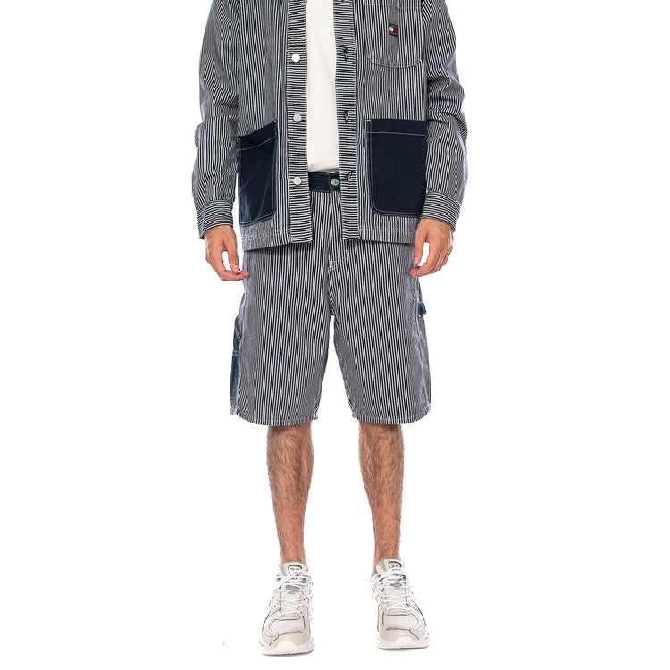 JAIMIE RLXD CARP SHORT CJ6053 DENIM DARK - Bermuda Denim Jeans Uomo Multicolore DM0DM23098 1BK TOMMY HILFIGER 