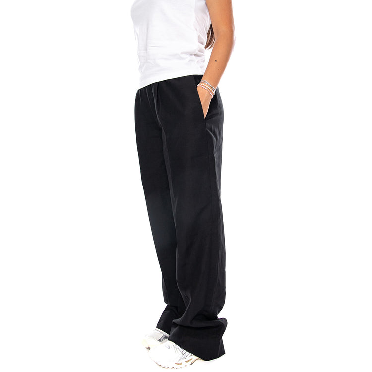 SUMMER LYOCELL LOOSE STR PANT BLACK - Pantaloni Donna Neri WW0WW50077 BDS TOMMY HILFIGER 