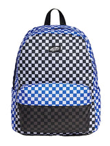 OLD SKOOL BACKPACK CLASSIC BLUE / BLACK - Checkerboard Multicolore Rucksack ACCESSOIRES VANS