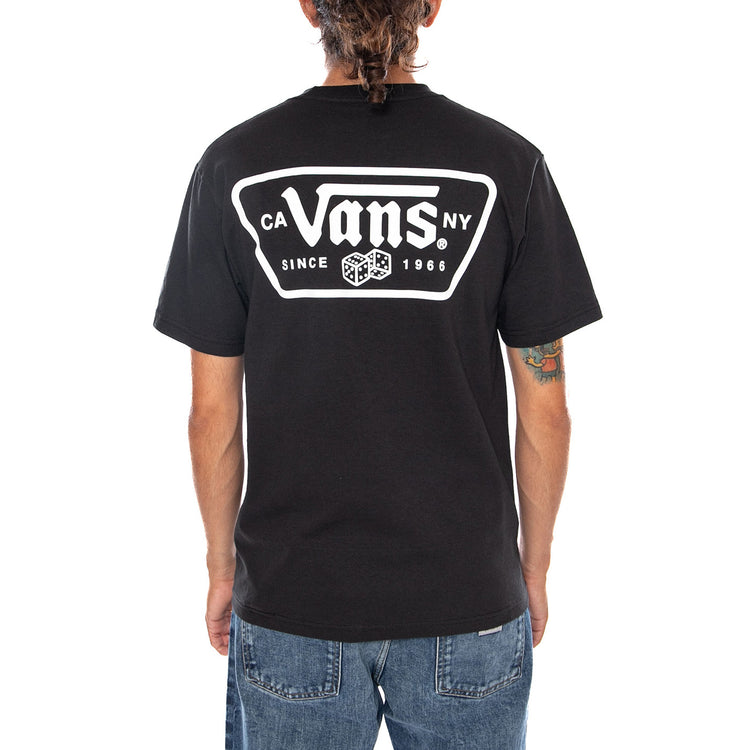 KNU PATCH SS TEE BLACK - Maglietta Girocollo Uomo Nera VN000WU8 BLK1 VANS 