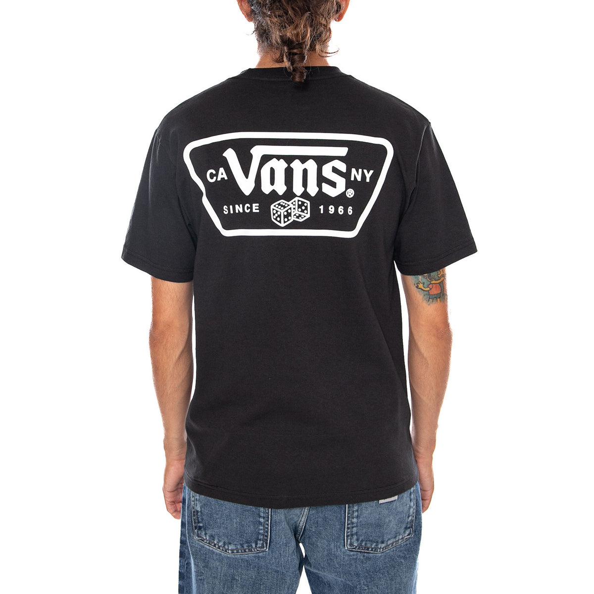 KNU PATCH SS TEE BLACK - Maglietta Girocollo Uomo Nera VN000WU8 BLK1 VANS 