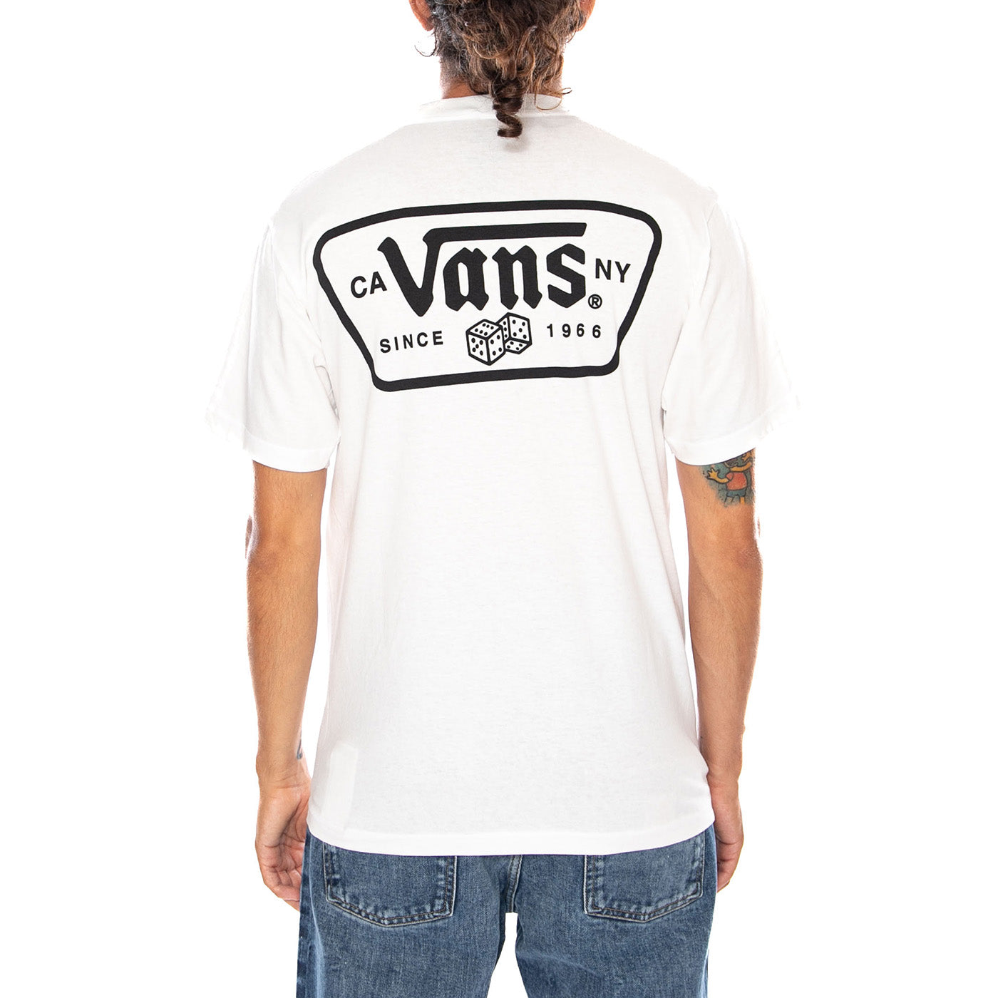 KNU PATCH SS TEE WHITE - Maglietta Girocollo Uomo Bianca VN000WU8 WHT1 VANS 