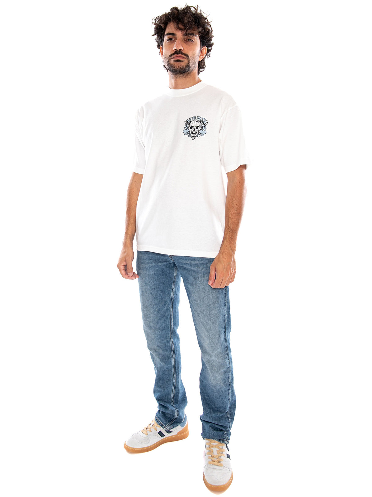 Blaze Head SS Tee White - Maglietta Girocollo Uomo Bianca<BR/><BR/> VN000WZ5 WHT1 VANS 
