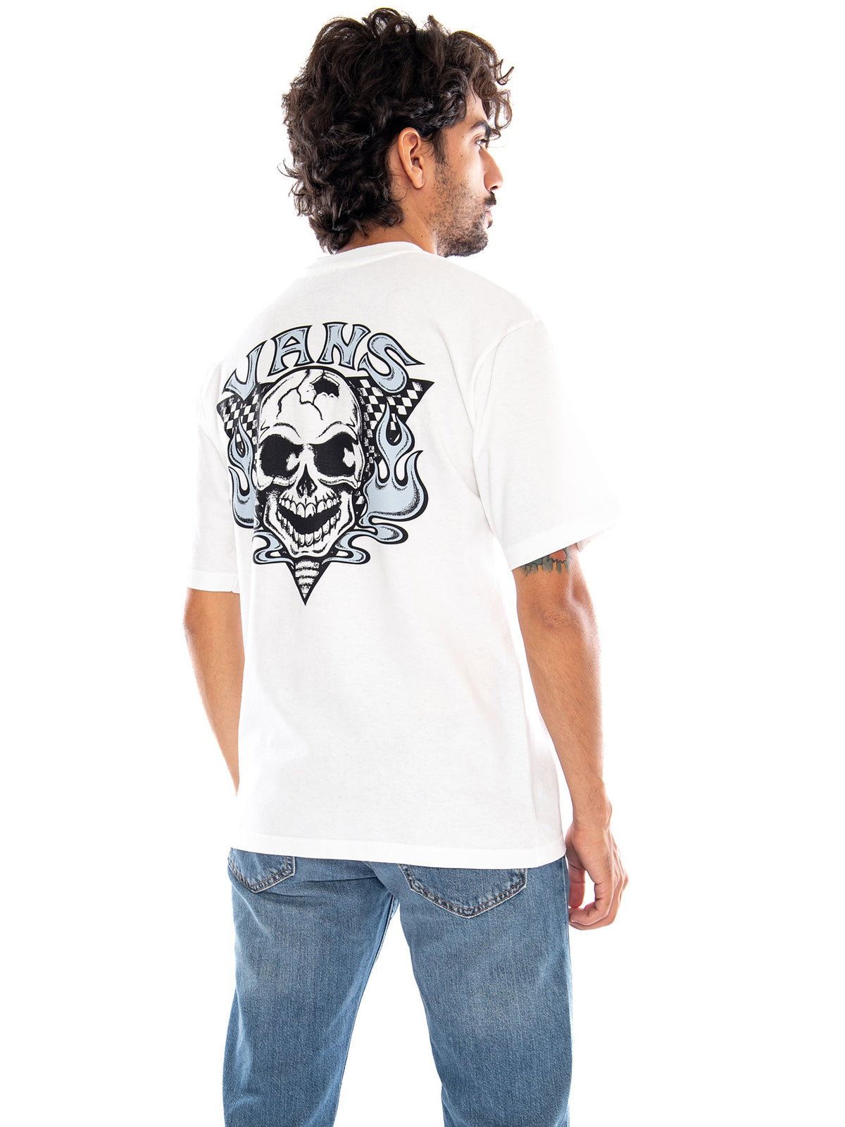 Blaze Head SS Tee White - Maglietta Girocollo Uomo Bianca<BR/><BR/> VN000WZ5 WHT1 VANS 