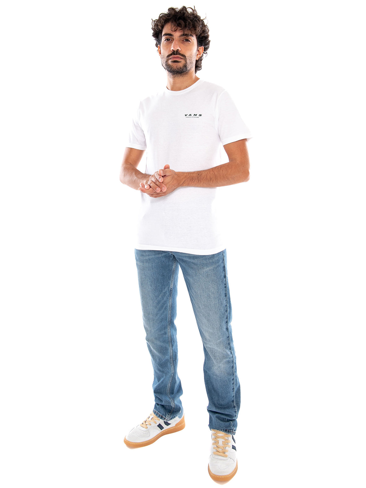 Take a Ride SS Tee White - Maglietta Girocollo Uomo Bianca<BR/><BR/> VN000XT1 WHT1 VANS 