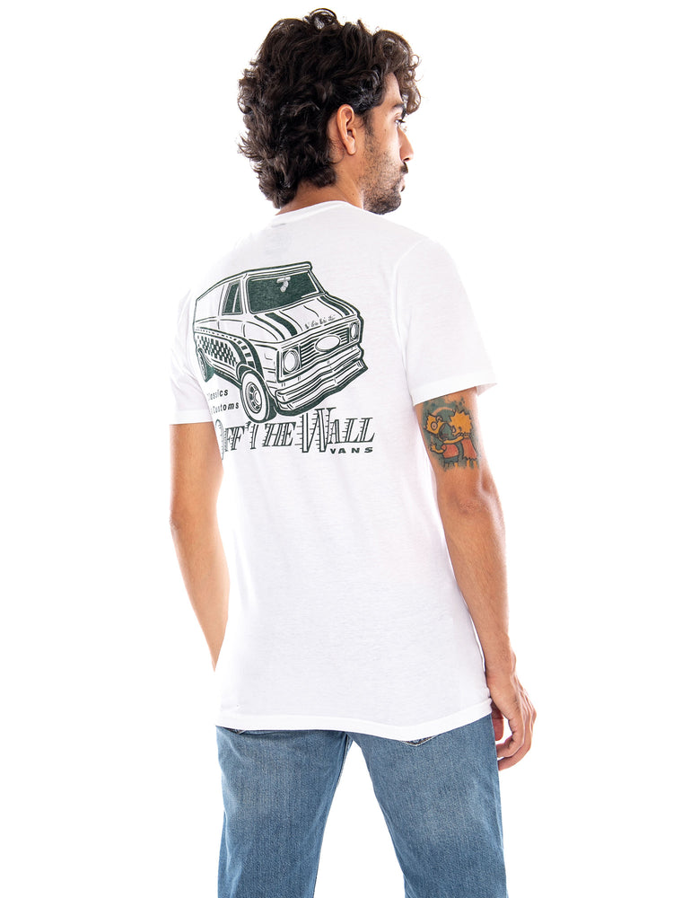 Take a Ride SS Tee White - Maglietta Girocollo Uomo Bianca<BR/><BR/> VN000XT1 WHT1 VANS 