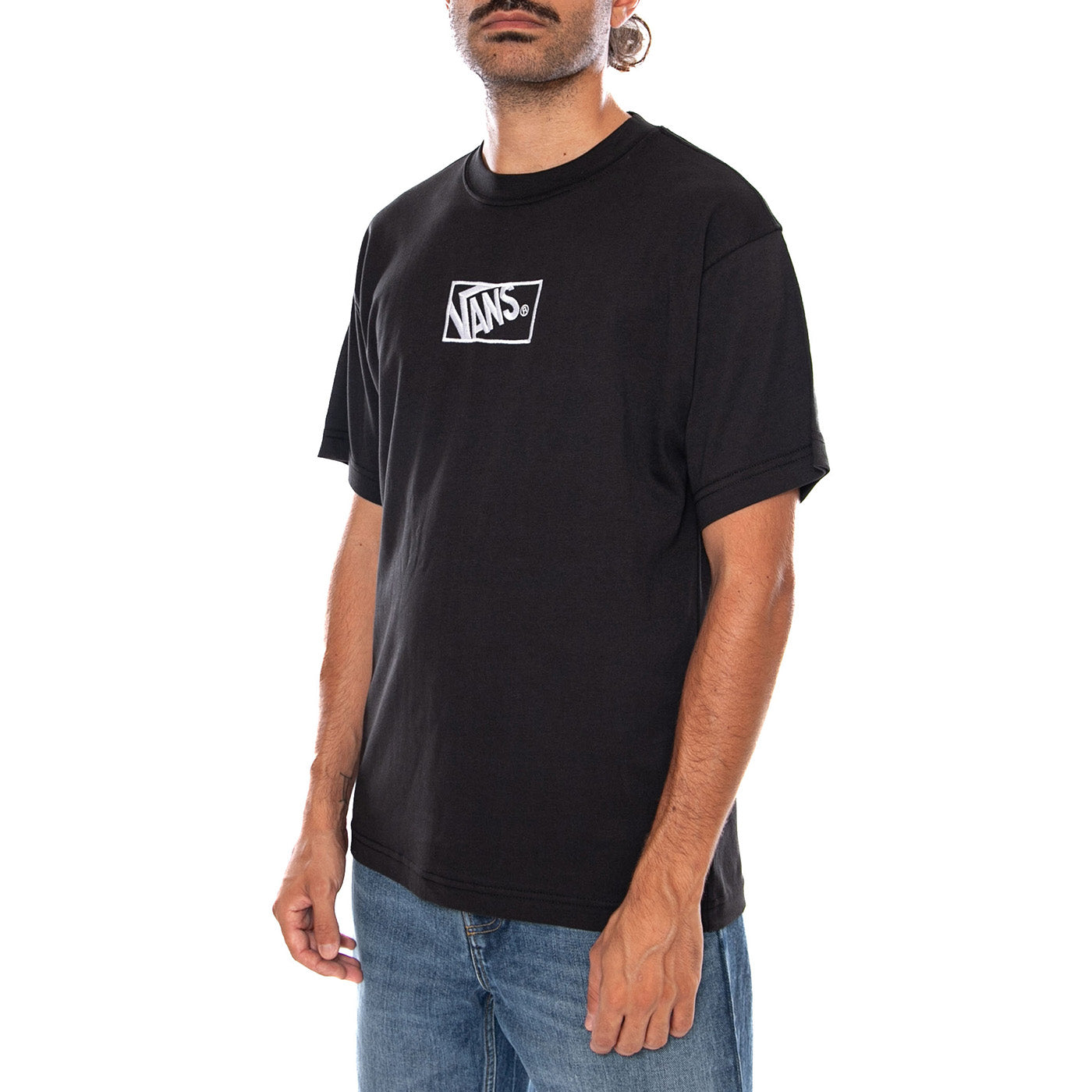 BLOCKED BOX LOOSE SS BLACK - Maglietta Girocollo Uomo Nera VN0010FG BLK1 VANS 